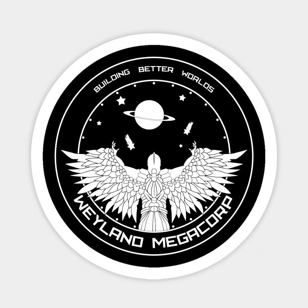 Prometheus patch mission monochrom Sticker by udezigns